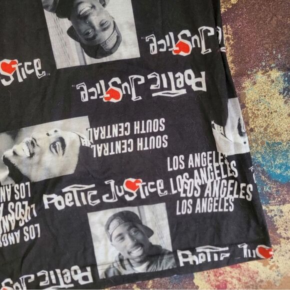 Hybrid Apparel Poetic Justice Tupac Shakur Rare Version Size Medium - Picture 5 of 14